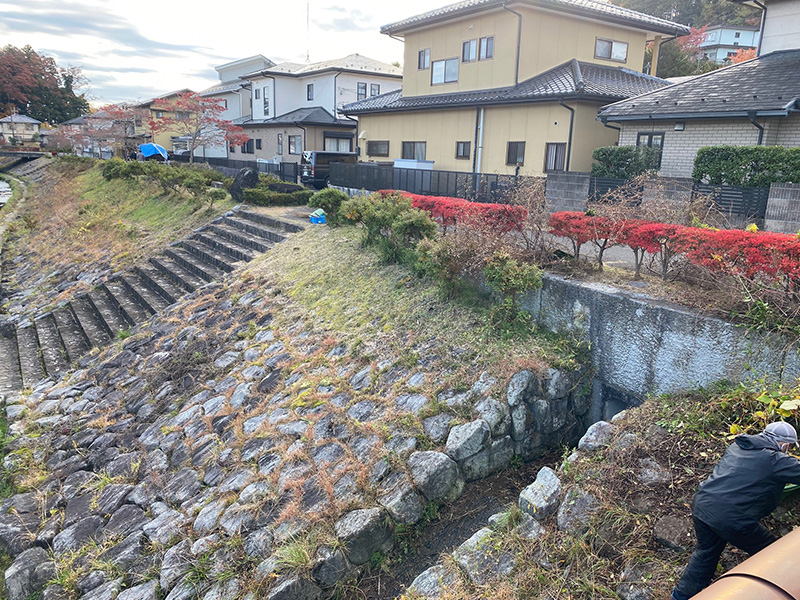 谷津田川での環境美化活動