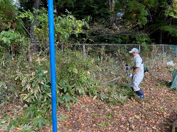 白河市立白河第一小学校でボランティア活動